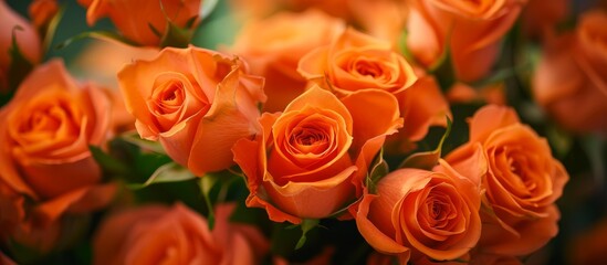 Exquisite Flower Bouquet - Orange Roses in a Stunning Flower Bouquet Arrangement