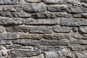 old gray stone wall, background