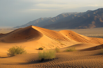 Fototapeta na wymiar Unforgiving Terrain: Desert Vista