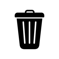 Trash can icon. Trash can vector isolated on a white background. Garbage Icon vector. Garbage vector design illustration. Trash can simply sign. Trash can symbol.