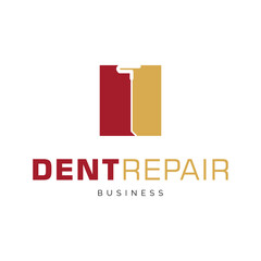 Dent Repair Icon Logo Design Template