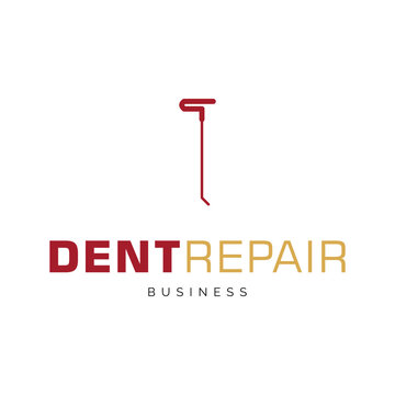 Dent Repair Icon Logo Design Template