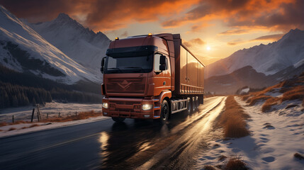 Winter Trucking: Navigating Snowy Highways for Efficient Transportatio, generative AI