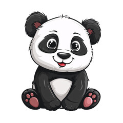 a cartoon of a panda
