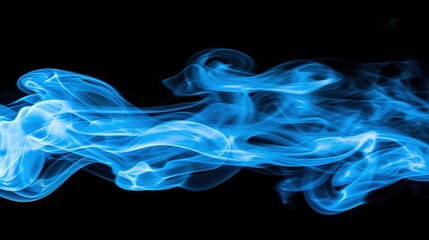 A Smoke Backdrop Isolated on a Black Canvas, Creating a Mesmerizing Visual Effect