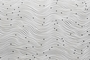 Obraz premium dots and waves texture on white background - abstract pattern