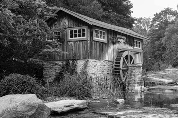 Batman Sawmill in Summer b&w