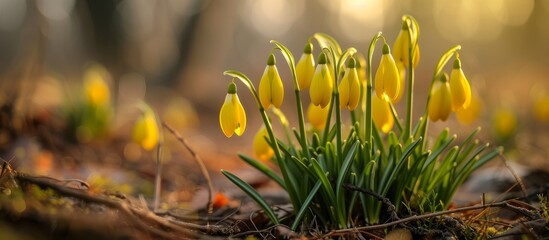 First Introduction to the Delicate Beauty of Yellow Snowdrops: A Display of Firsts, Introductions,...