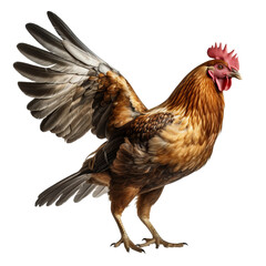 rooster isolated on white background
