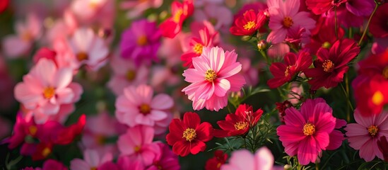 Cosmos: Exquisite Flowers Bloom in a Beautiful Garden