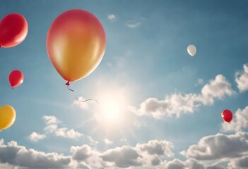 Obraz premium balloons in the sky
