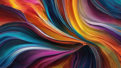 Naklejka premium A captivating fusion of fluid colors.
