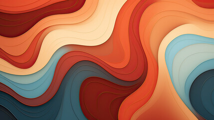 Appealing background with abstract shapes gently morphing and transforming, a serene and dynamic visual experience Ai Generative