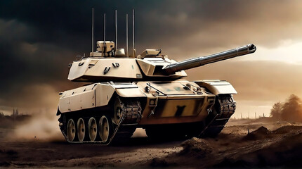 Military heavy equipment 3D.