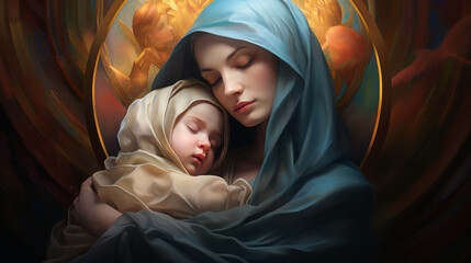 Tender Moment of Solace mom and her daughter