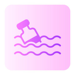 plastic bottle gradient icon