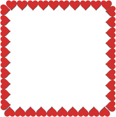 3d Papercut heart Frame for Valentine's Day, Wedding, Mother's Day