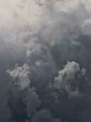 Obraz premium Full frame of storm clouds in black and white