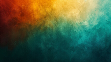 Dark teal, amber, squash, vermillion color gradient background