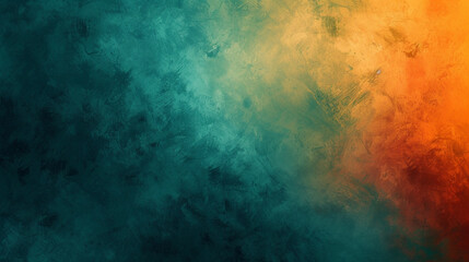 Fototapeta premium Dark teal, amber, squash, vermillion color gradient background