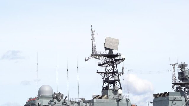 St. Petersburg, Russia, June 04, 2023: Military patrols on the Neva River
