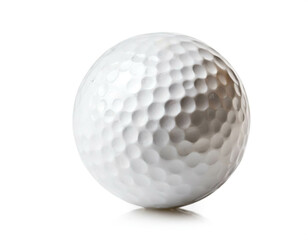 Golf ball isoliert auf weißen Hintergrund, Freisteller 