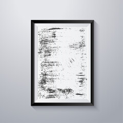 Simple frame with grunge texture style