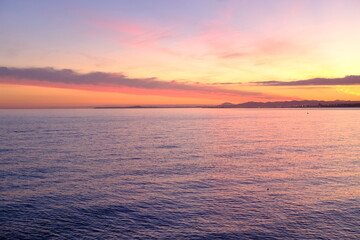 Obraz premium The Angel Bay at Nice City. Nice, France - December 26, 2023.