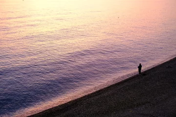 Foto op Plexiglas Bestemmingen The Angel Bay at Nice City. Nice, France - December 26, 2023.
