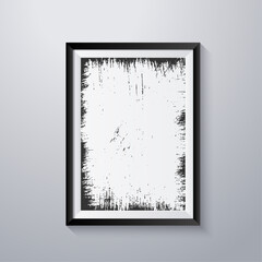 Simple frame with grunge texture style