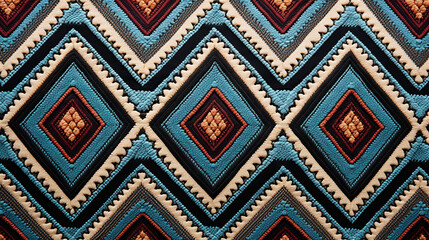 Abstract Geometric embroidery Pattern dark colors Background