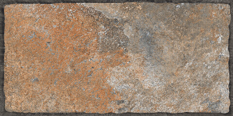 natural stone blocks, random parking tile design, rustic brown red stone texture, exterior wall...