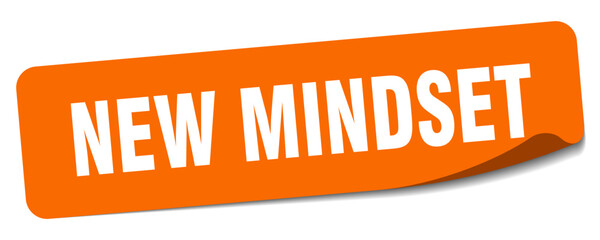 new mindset sticker. new mindset label