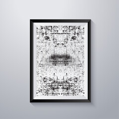 Simple frame with grunge texture style
