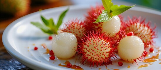 Deliciously Irresistible: Rambutan - Ready to Eat White Dish Bursting with Flavor