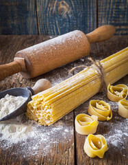 Homemade, fresh pasta