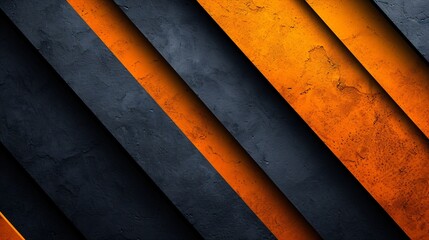 abstract black and orange diagonal design