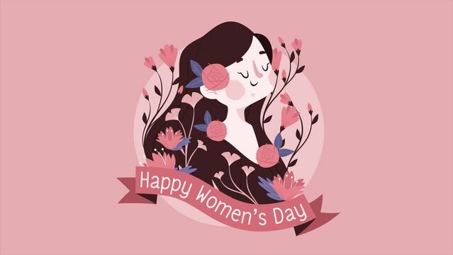 happy women's day march 8th animation 4k