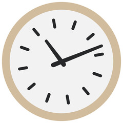 シンプルな時計のイラスト素材　ベクター