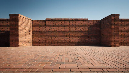 Obraz premium Close up of brick wall background and texture