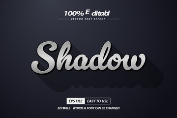 Shadow text effect or font style modern and creative text style