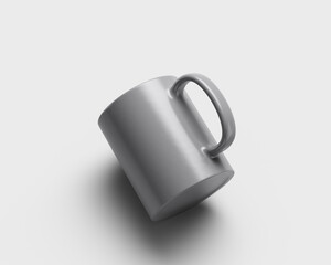 Blank ceramic coffee mug mockup
