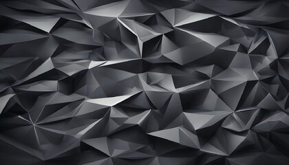 Abstract Black Geometric Polygonal Background