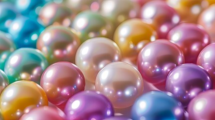 Colorful pearl jewelry wallpaper background