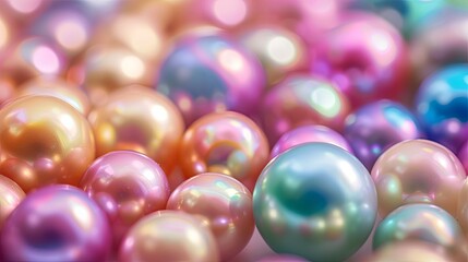 Colorful pearl jewelry wallpaper background