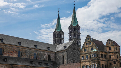 Fototapeta na wymiar Erzbischöflicher Dom von Bamberg