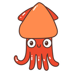 squid doodle cartoon