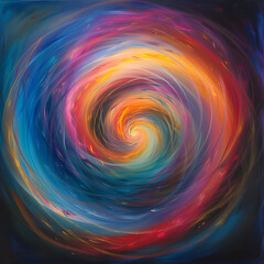 Dynamic spirals of light drawing viewers into a mesmerizing vortex of color and movement