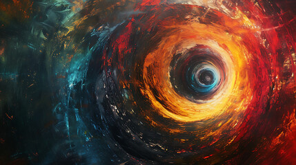 Dynamic spirals of light drawing viewers into a mesmerizing vortex of color and movement - obrazy, fototapety, plakaty