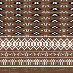 ikat African Indian art, Abstract White. Ethnic beautiful seamless pattern. India Thai pattern. Mexican striped style. Native traditional. Design for background, fabric, clothing Kente.
